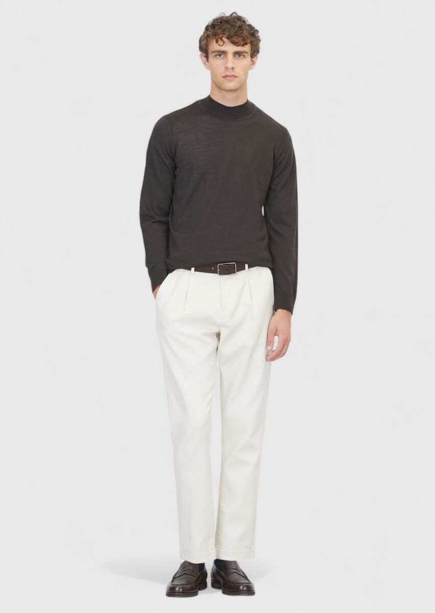 Brown Knitwear Sweatshirt - 2