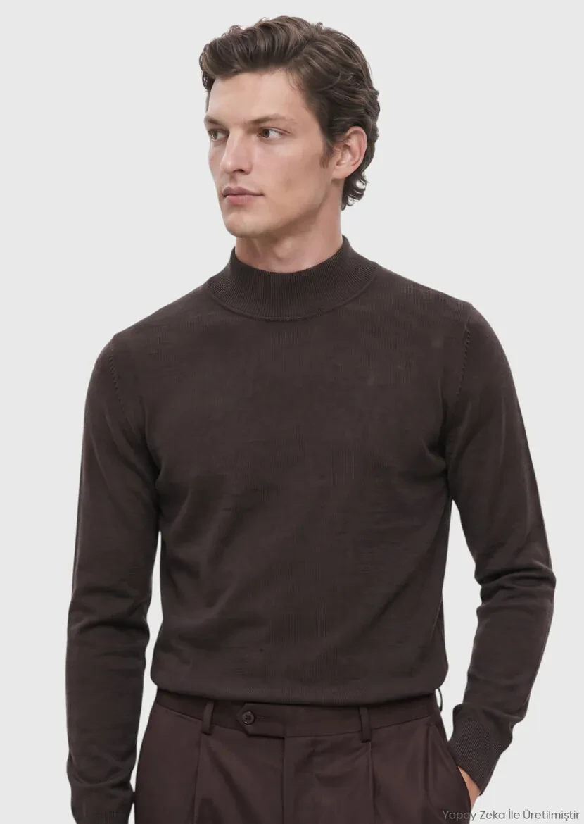 Brown Knitwear Sweatshirt 