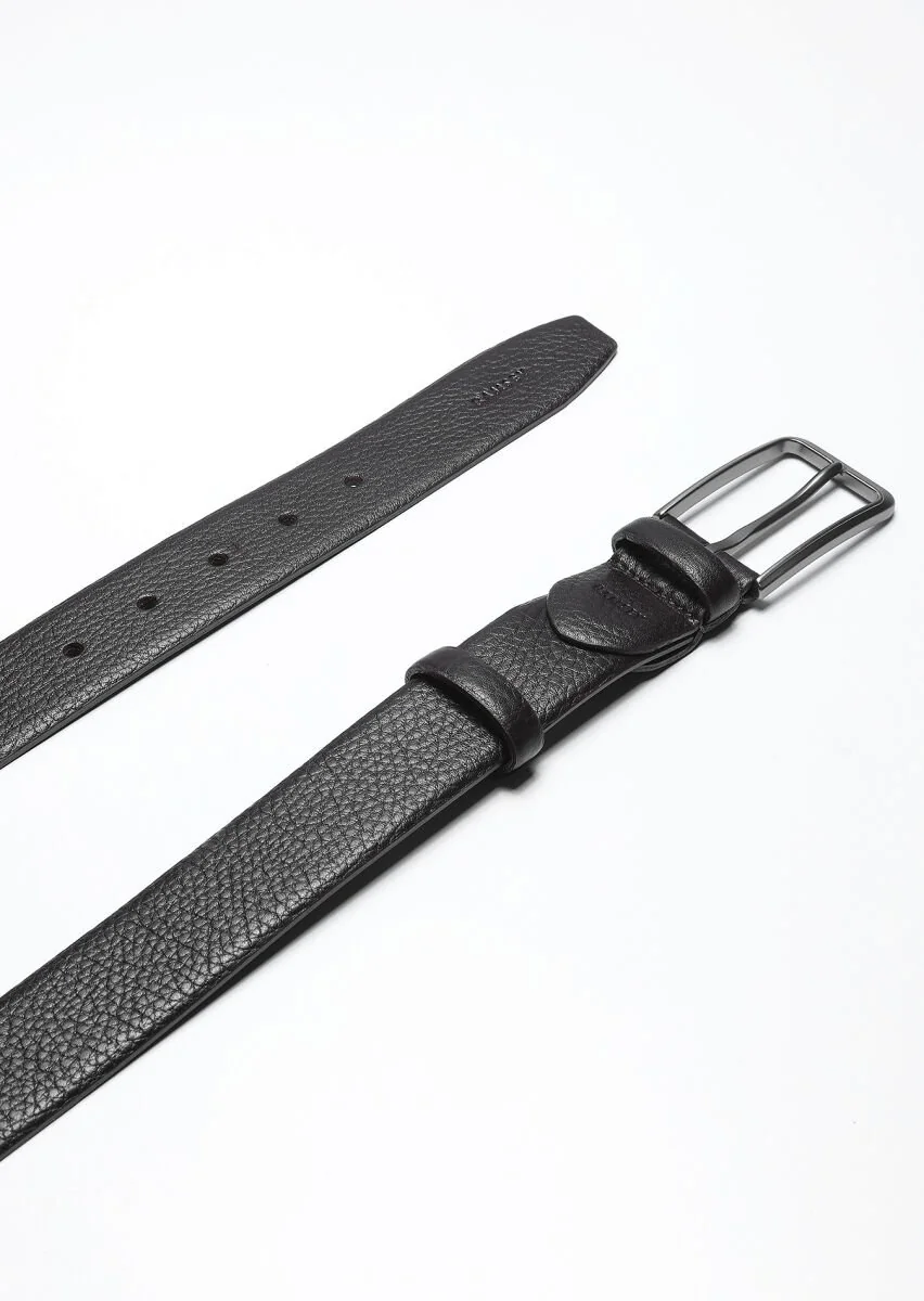 Brown Leather Belt - 1