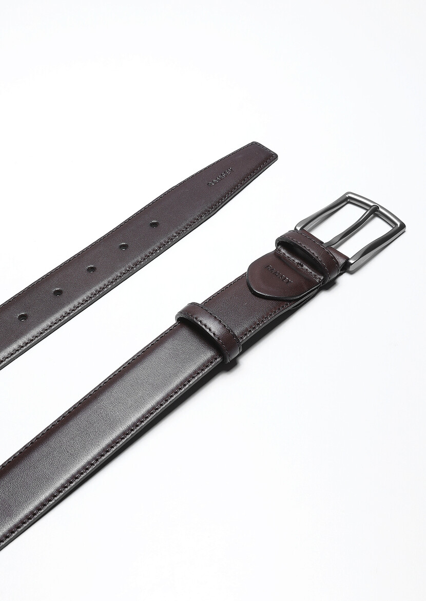 Brown Leather Belt - 1