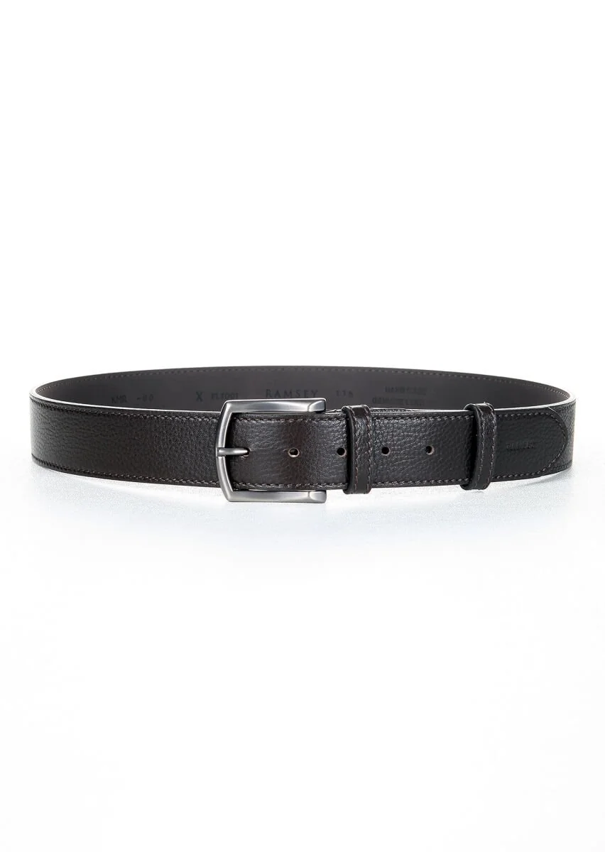 Brown Leather Belt - 1
