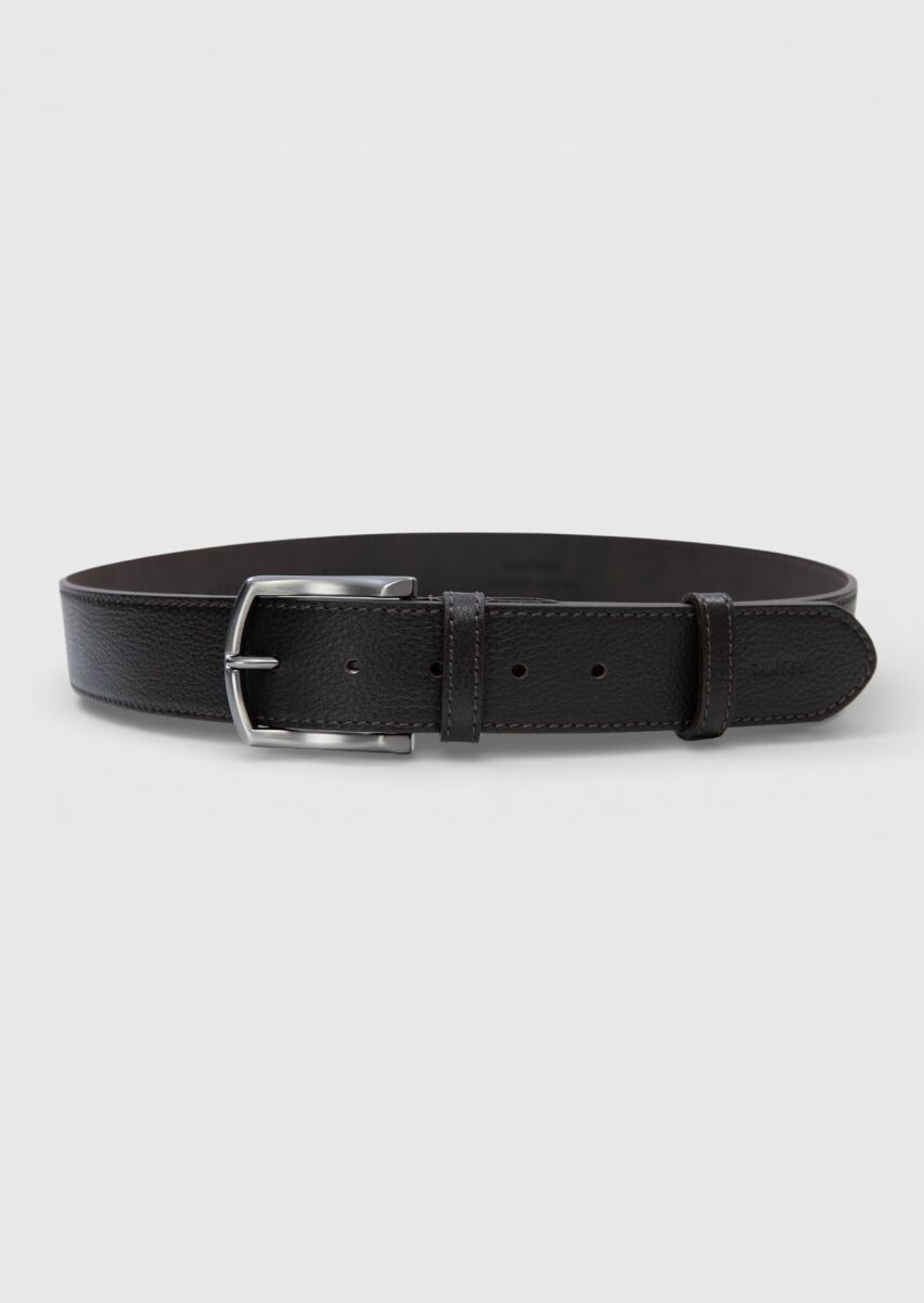 Brown Leather Belt - 1