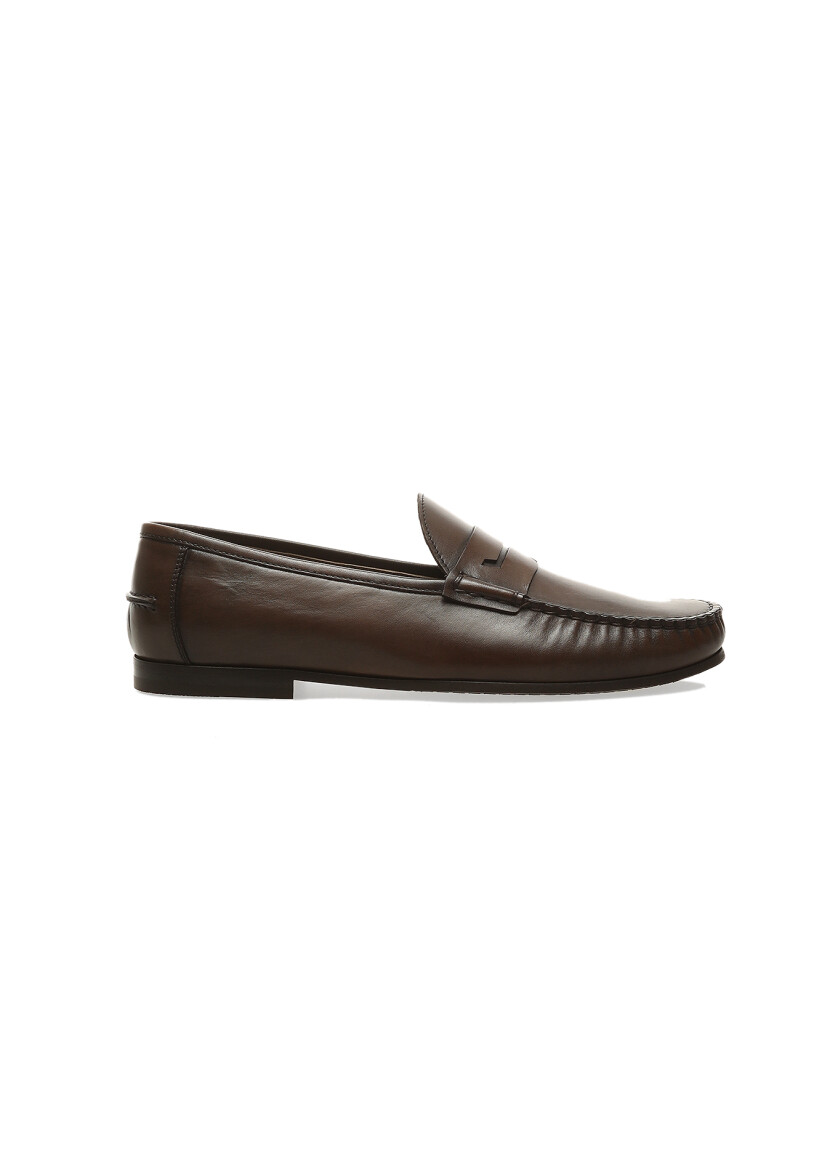 Brown Leather Casual Loafer 