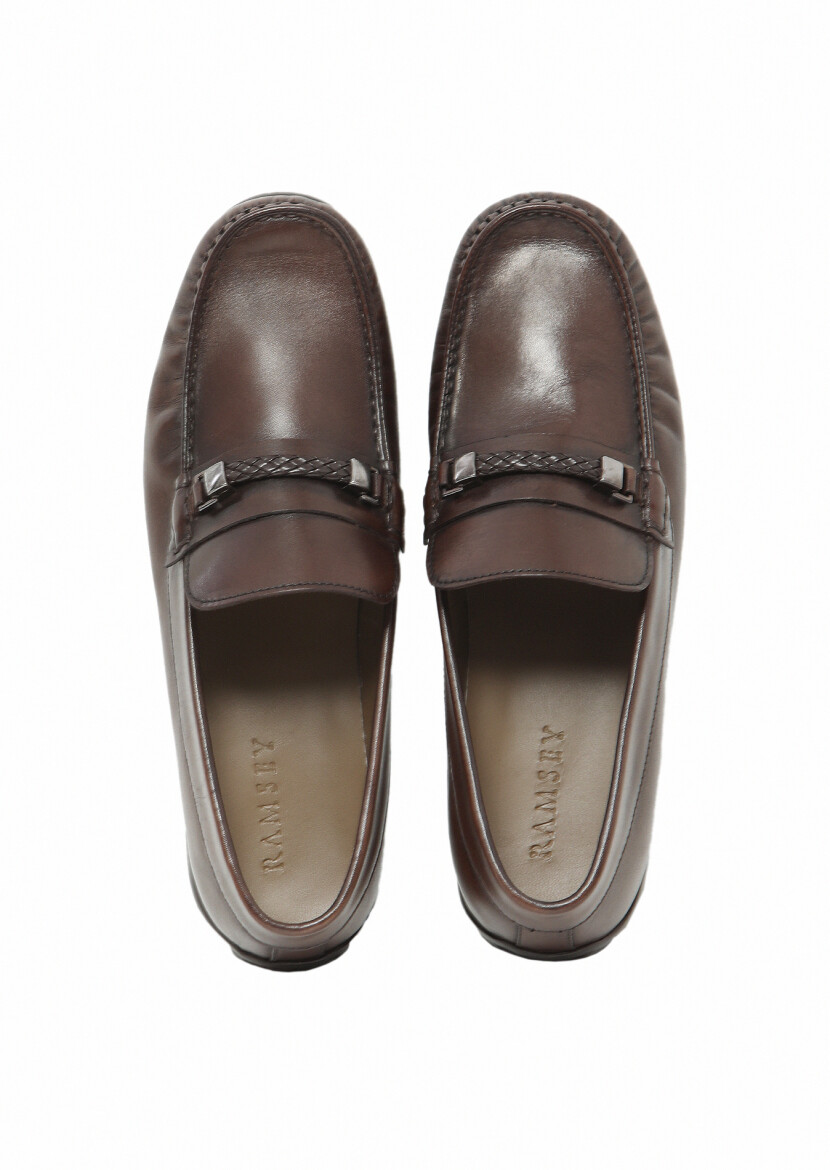 Brown Leather Casual Loafer - 6