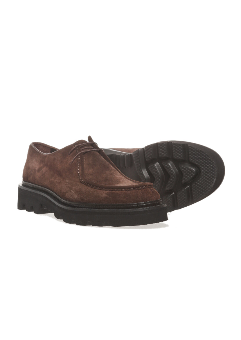 Brown Leather Casual Shoes - 3
