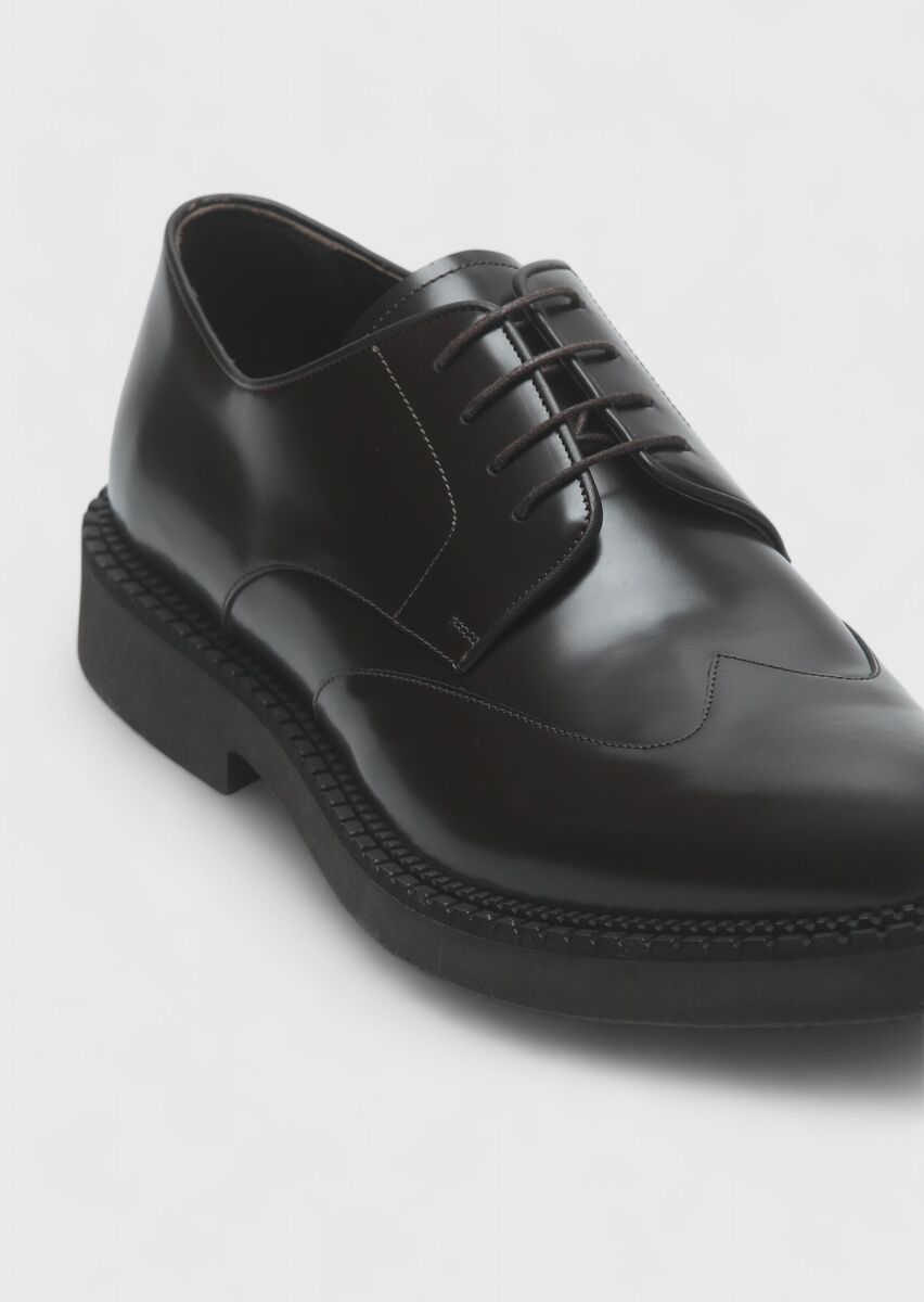 Brown Leather Casual Shoes - 2