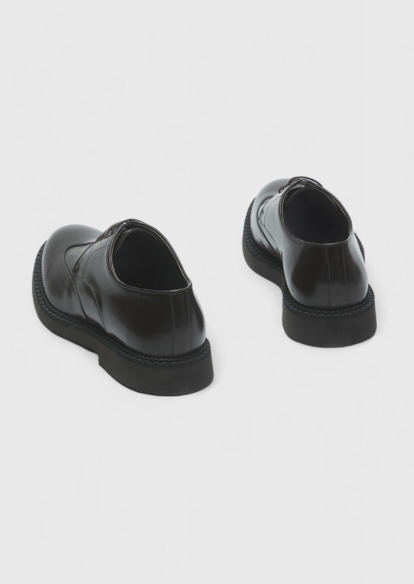 Brown Leather Casual Shoes - 4