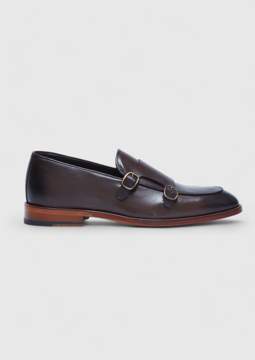 Brown Leather Classical Loafer - 1