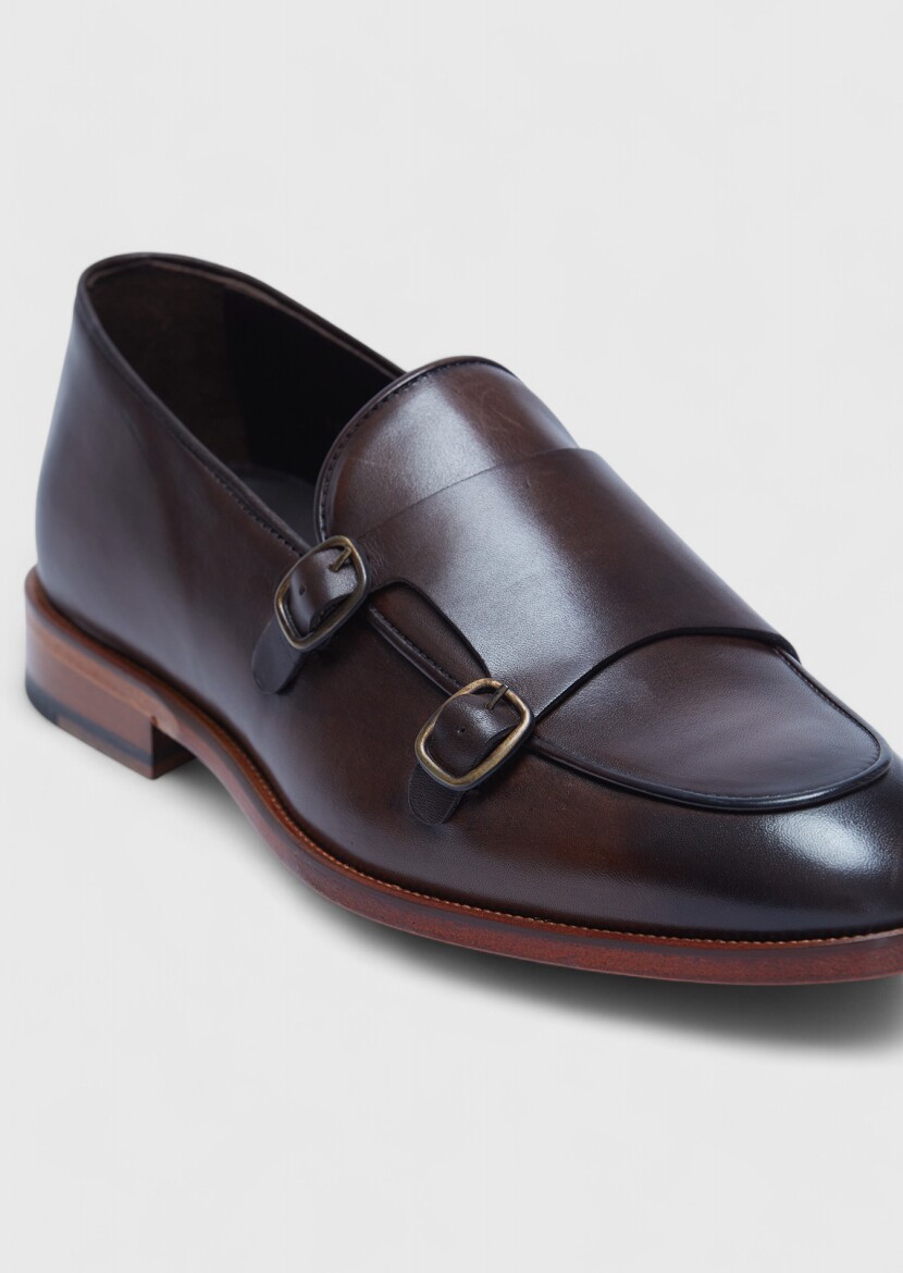 Brown Leather Classical Loafer - 2