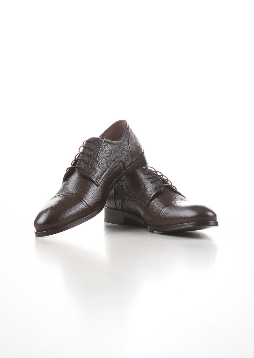 Brown Leather Classical Shoes 