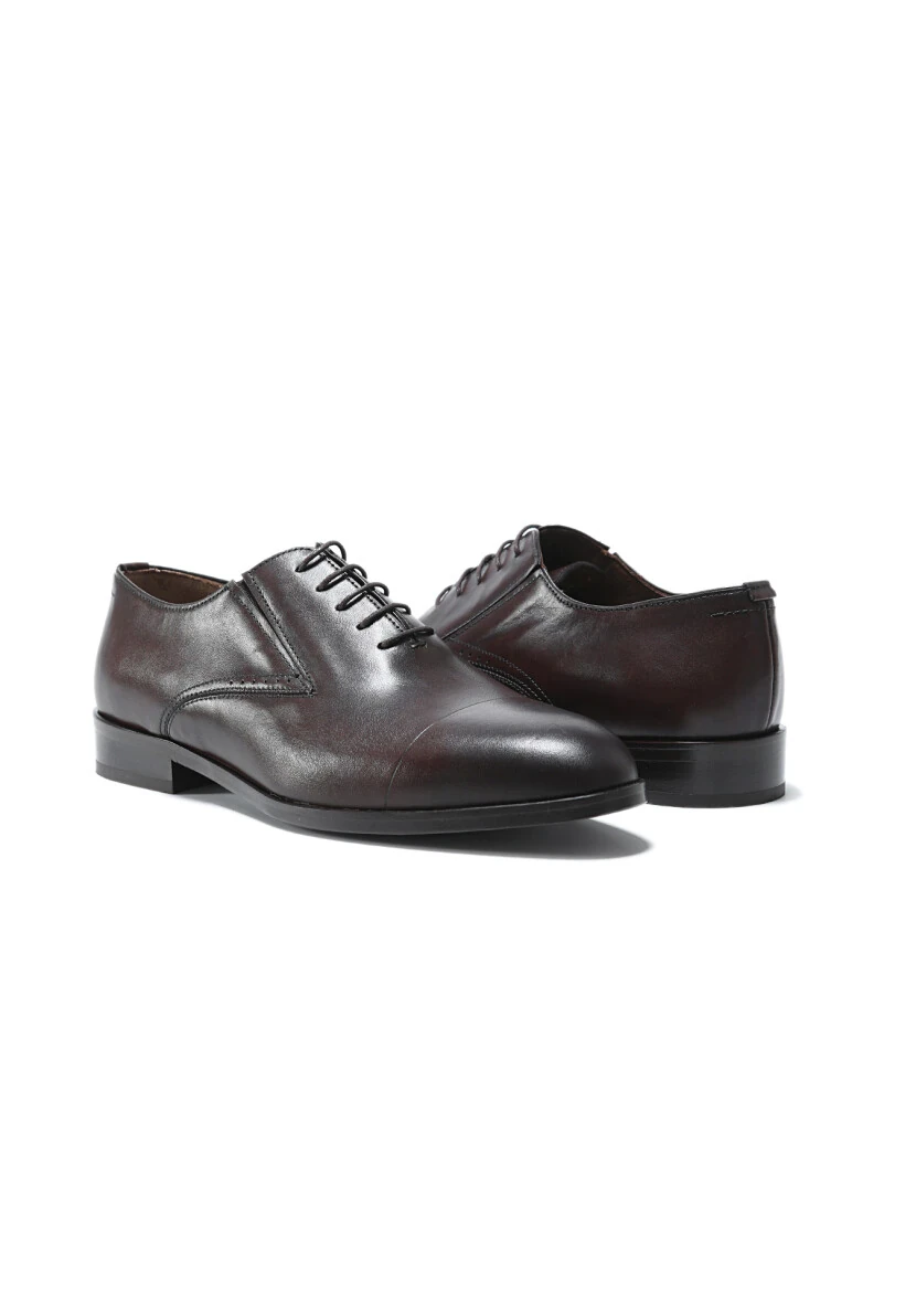 Brown Leather Classical Shoes - 3