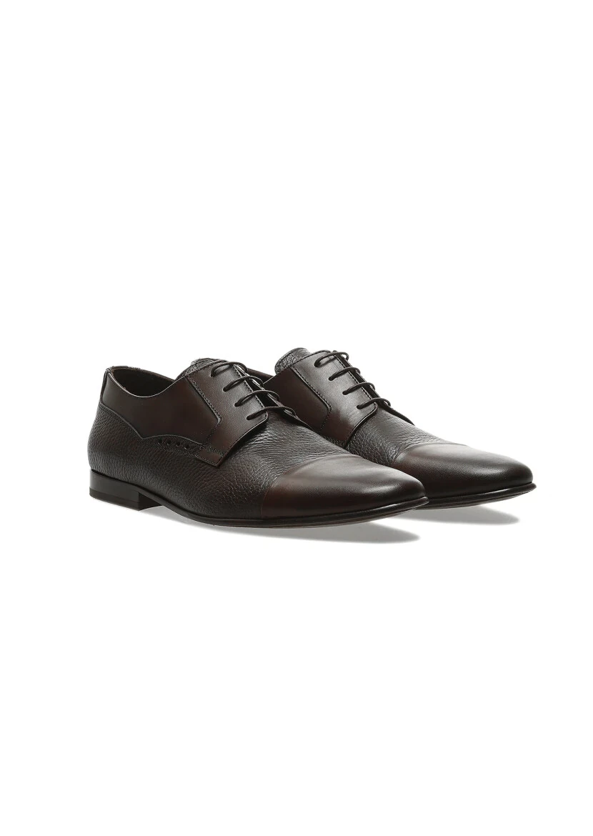 Brown Leather Classical Shoes 