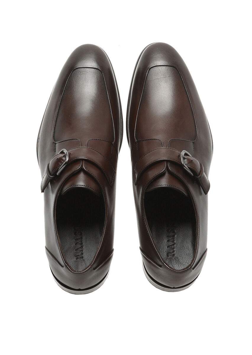 Brown Leather Classical Shoes - 5