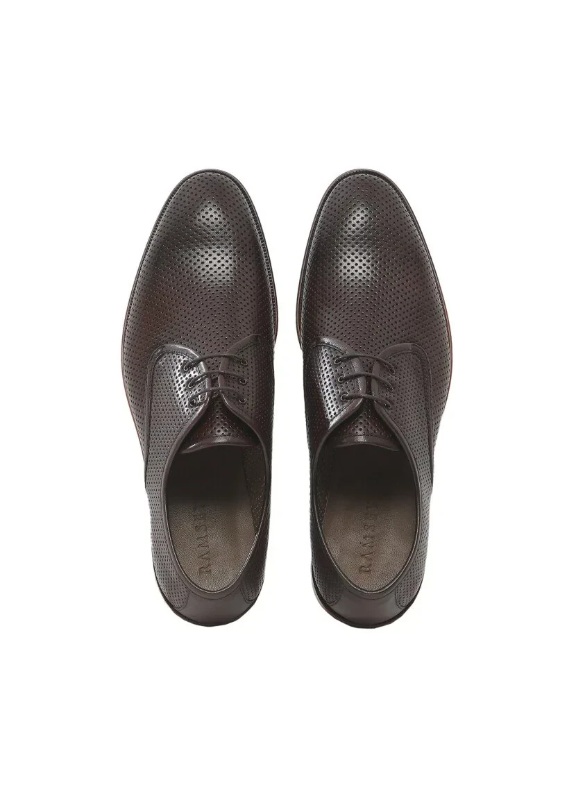 Brown Leather Classical Shoes - 6