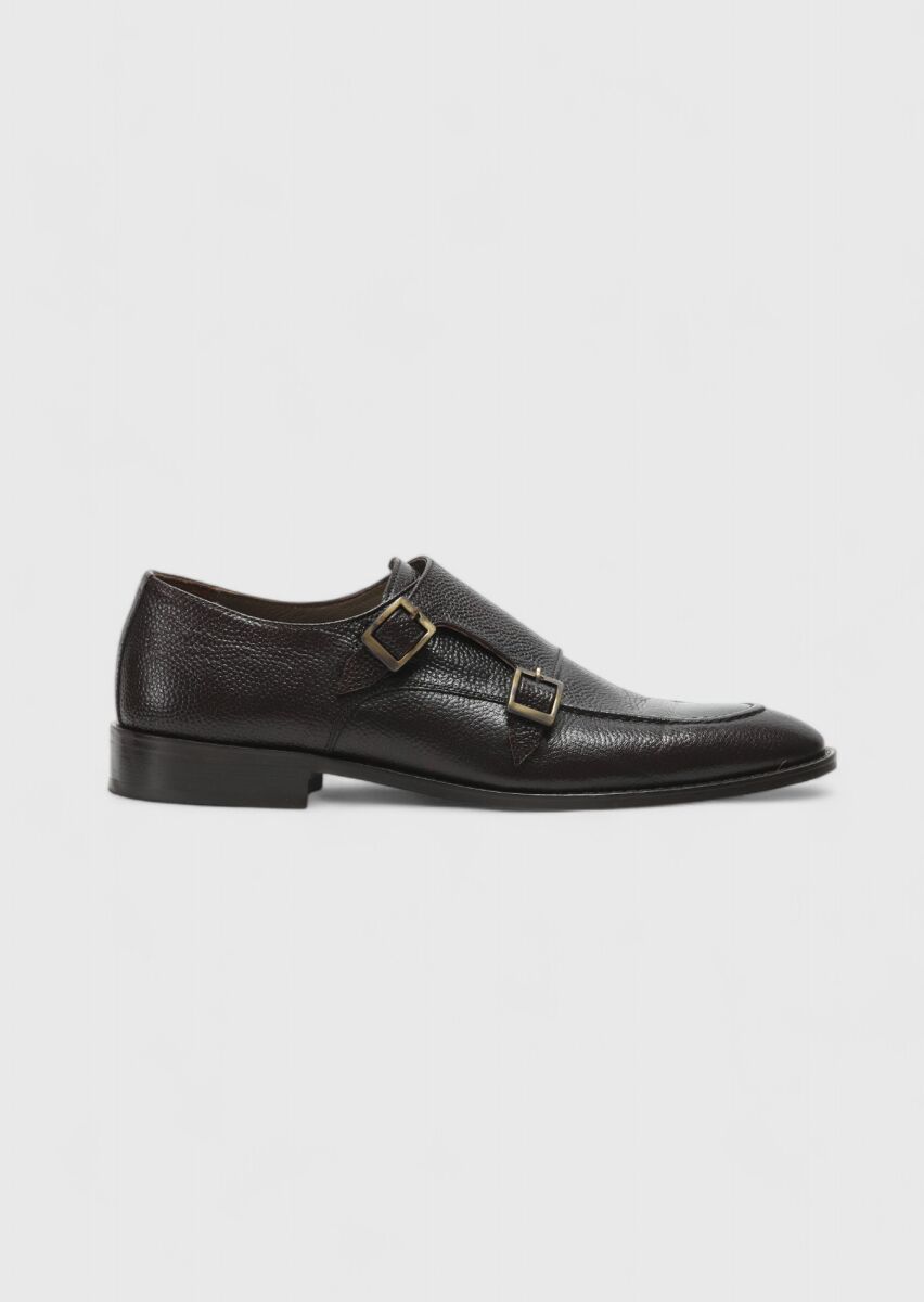 Brown Leather Classical Shoes - 1