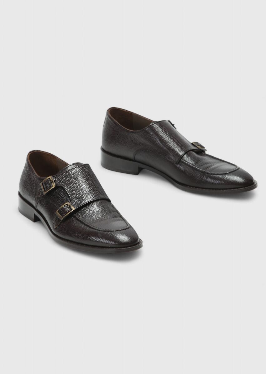 Brown Leather Classical Shoes - 3