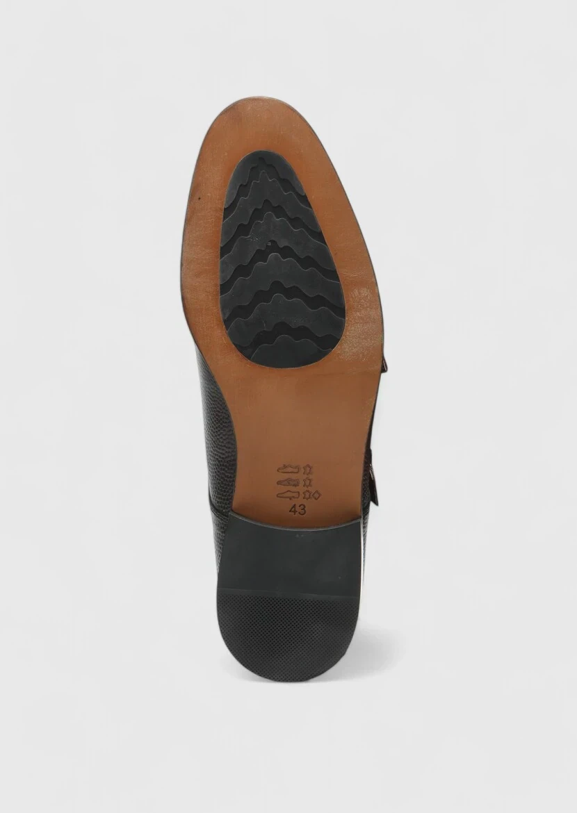 Brown Leather Classical Shoes - 4