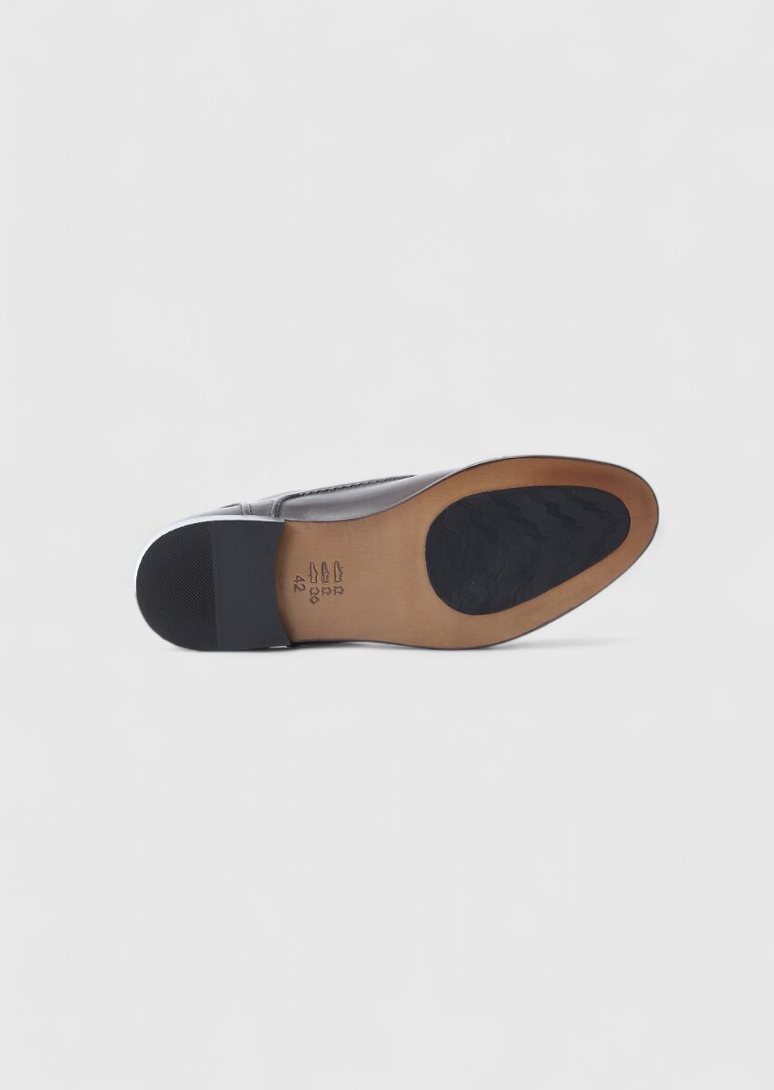 Brown Leather Classical Shoes - 5