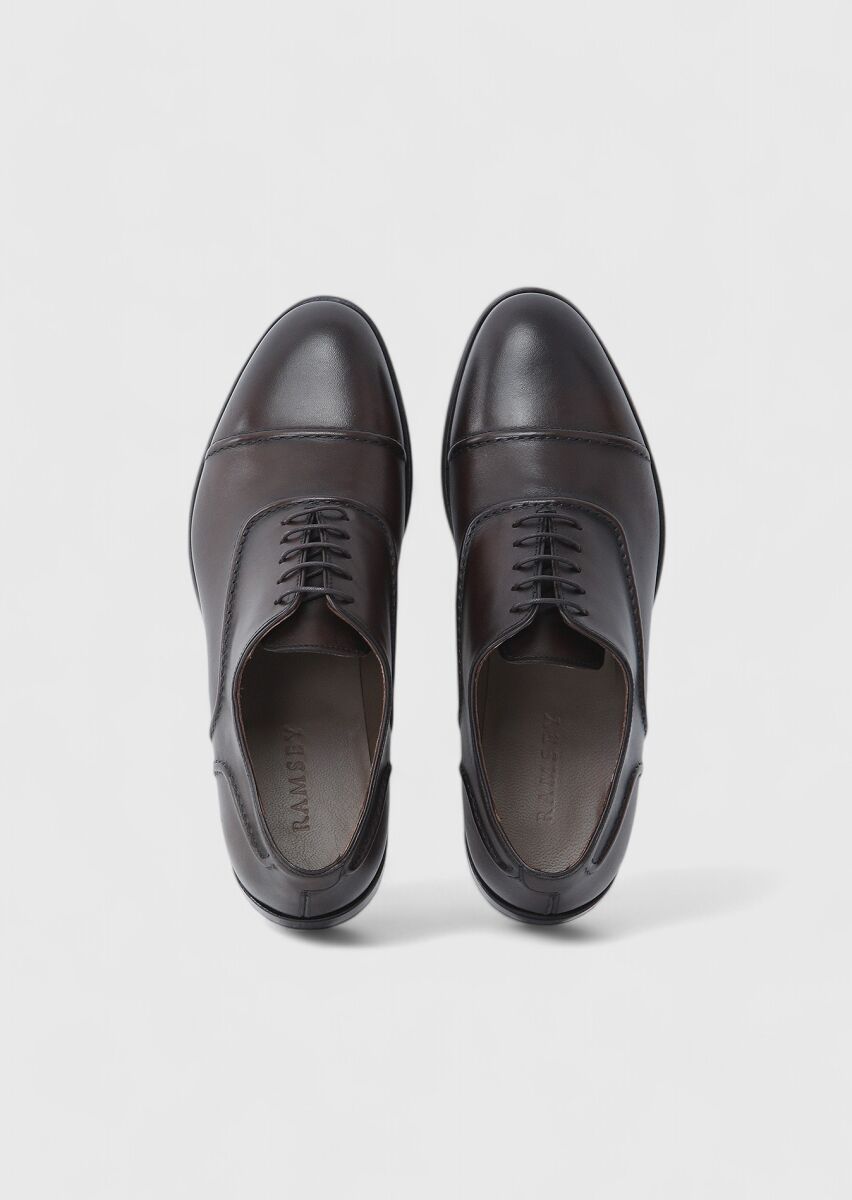 Brown Leather Classical Shoes - 6