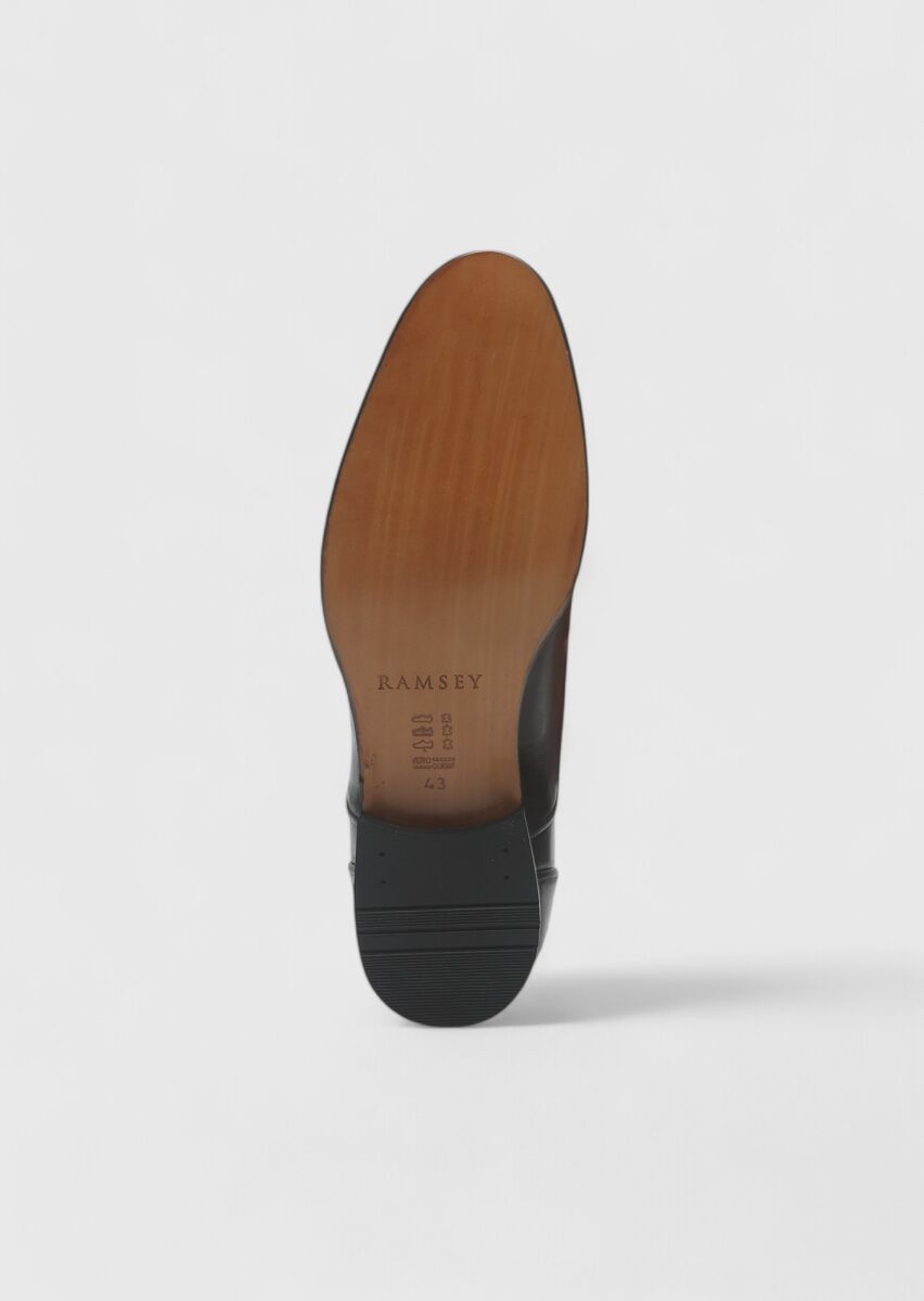 Brown Leather Classical Shoes - 4