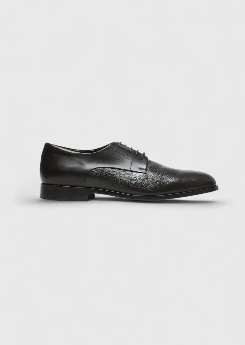 Brown Leather Classical Shoes - 1