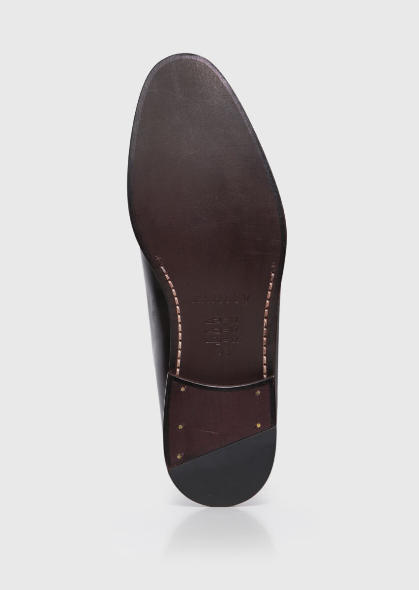 Brown Leather Classical Shoes - 4