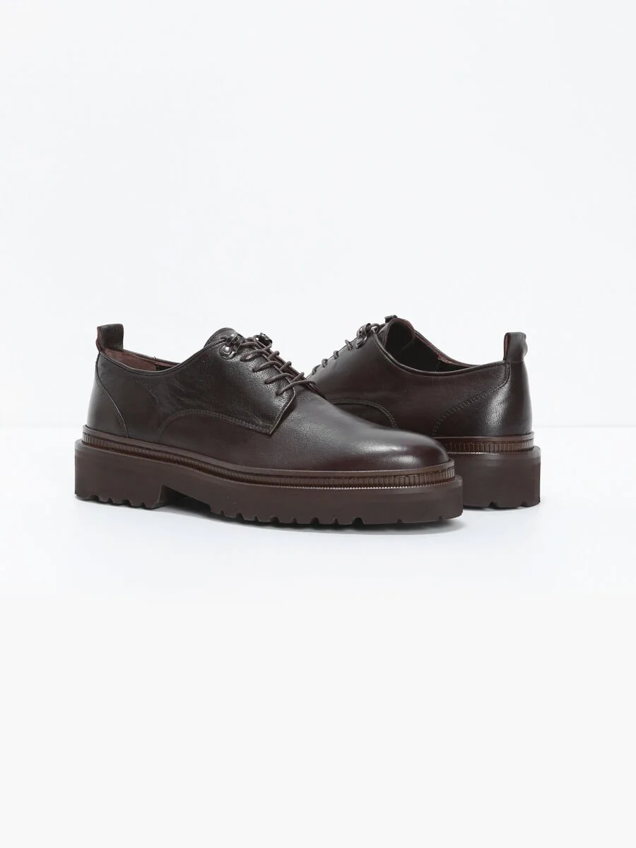 Brown Leather Shoes - 3