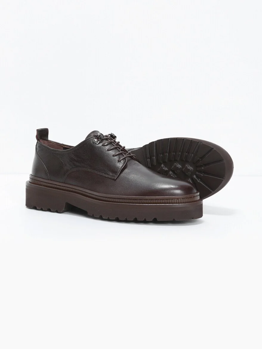 Brown Leather Shoes - 4
