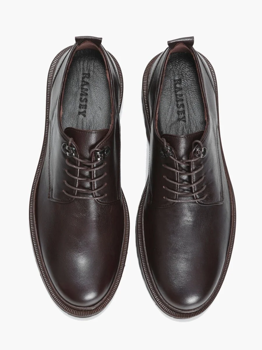 Brown Leather Shoes - 5