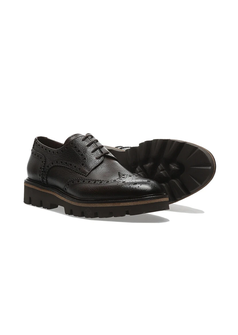 Brown Leather Shoes - 3