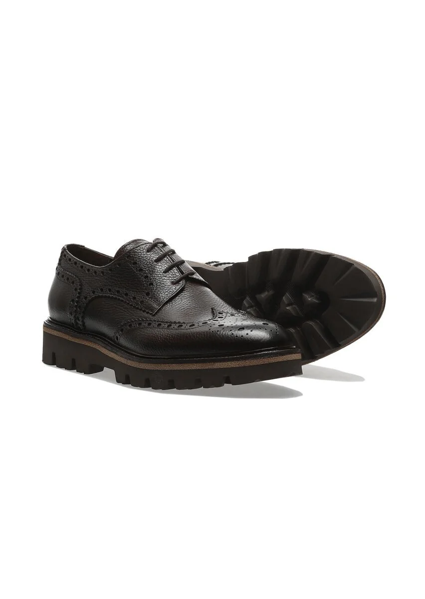 Brown Leather Shoes - 3