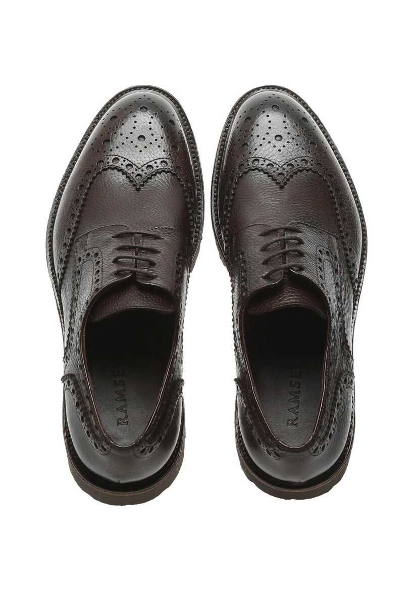 Brown Leather Shoes - 5