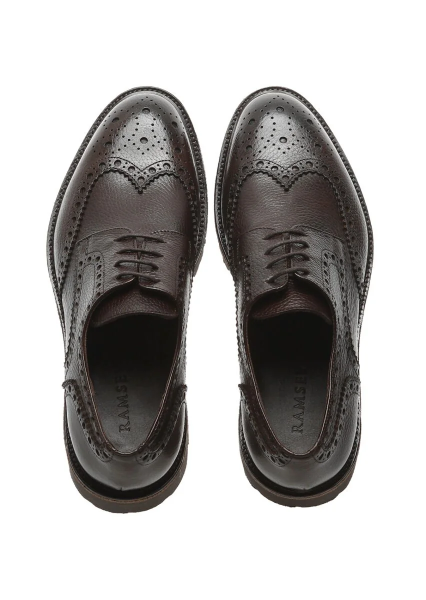 Brown Leather Shoes - 5