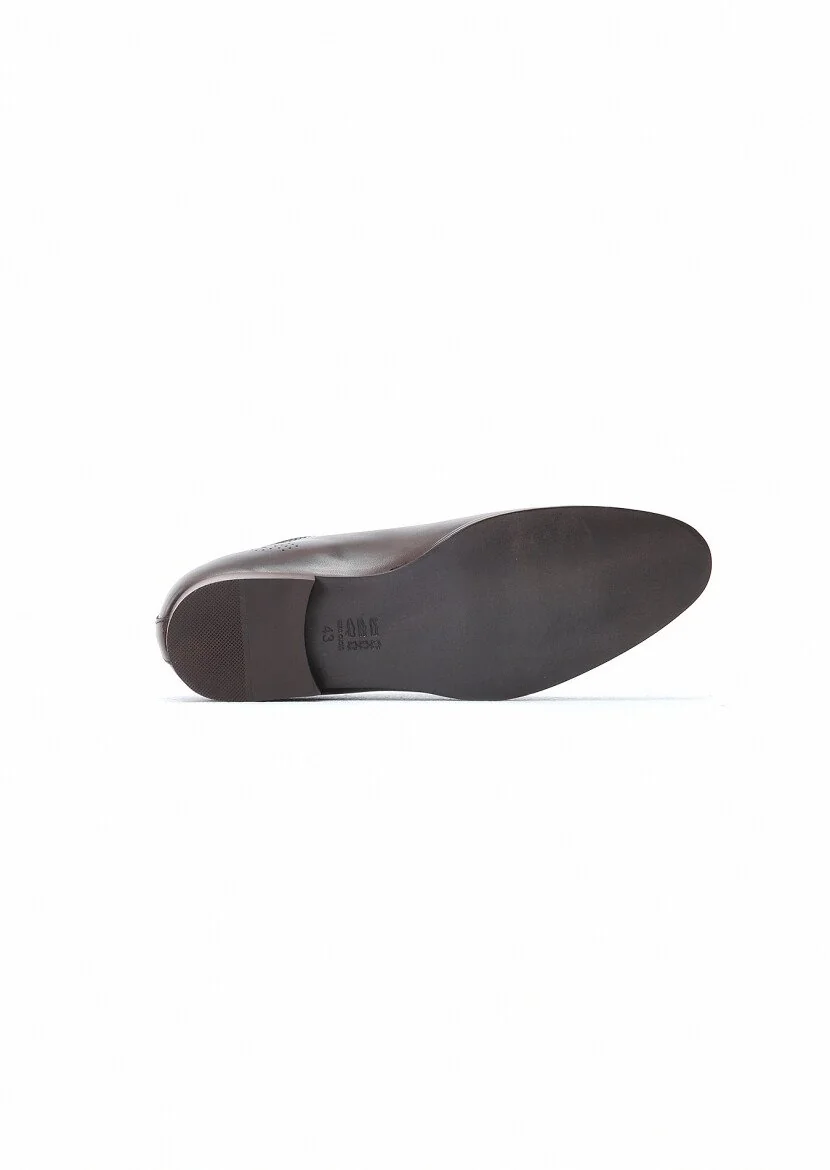Brown Leather Shoes - 5