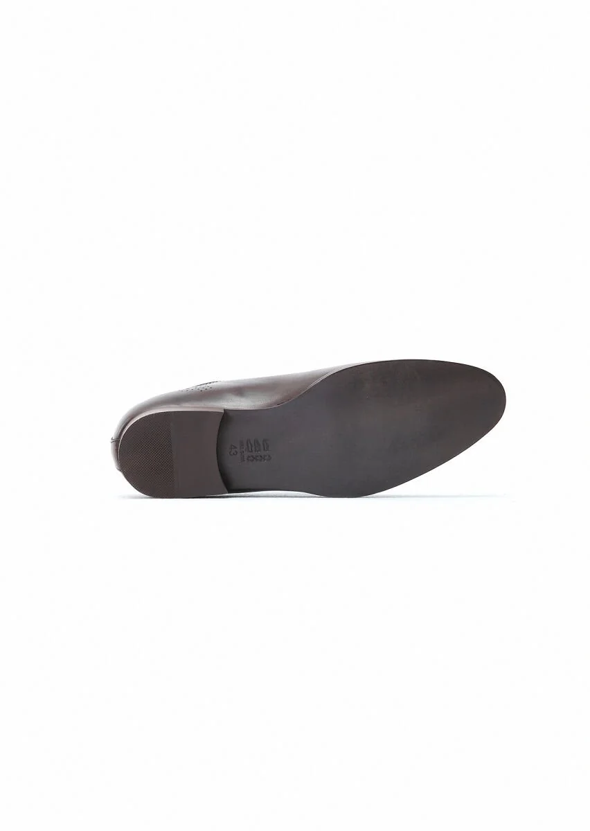 Brown Leather Shoes - 5