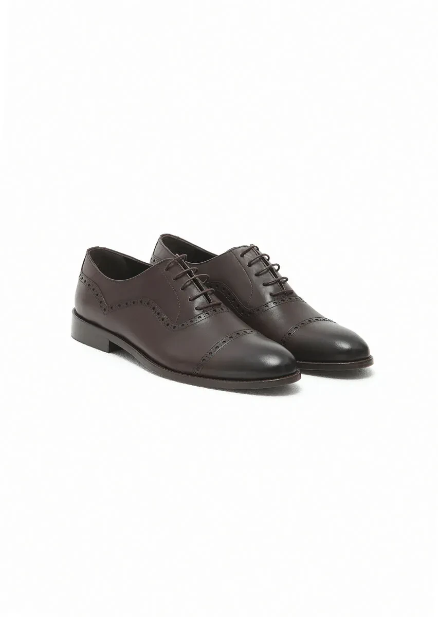 Brown Leather Shoes - 2
