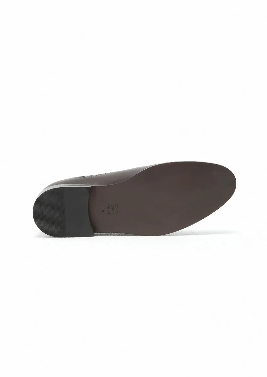 Brown Leather Shoes - 5