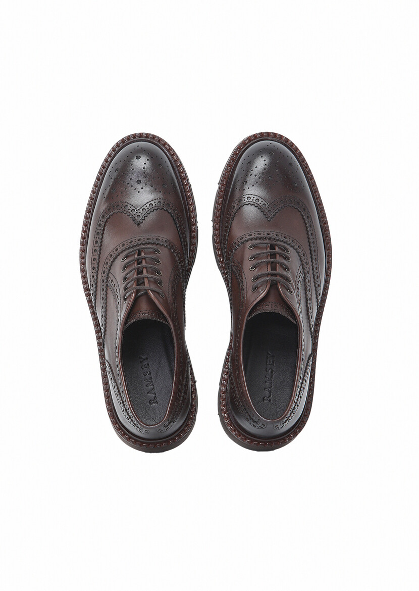 Brown Leather Shoes - 6