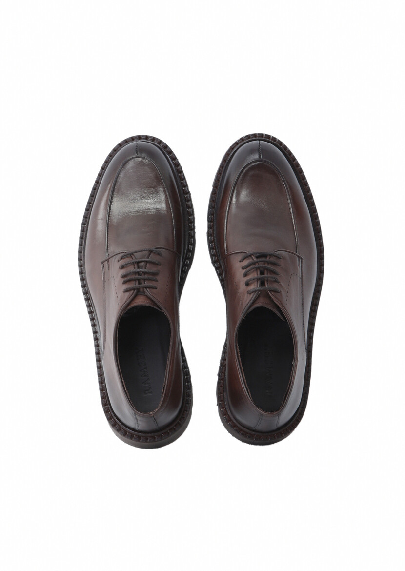 Brown Leather Shoes - 6