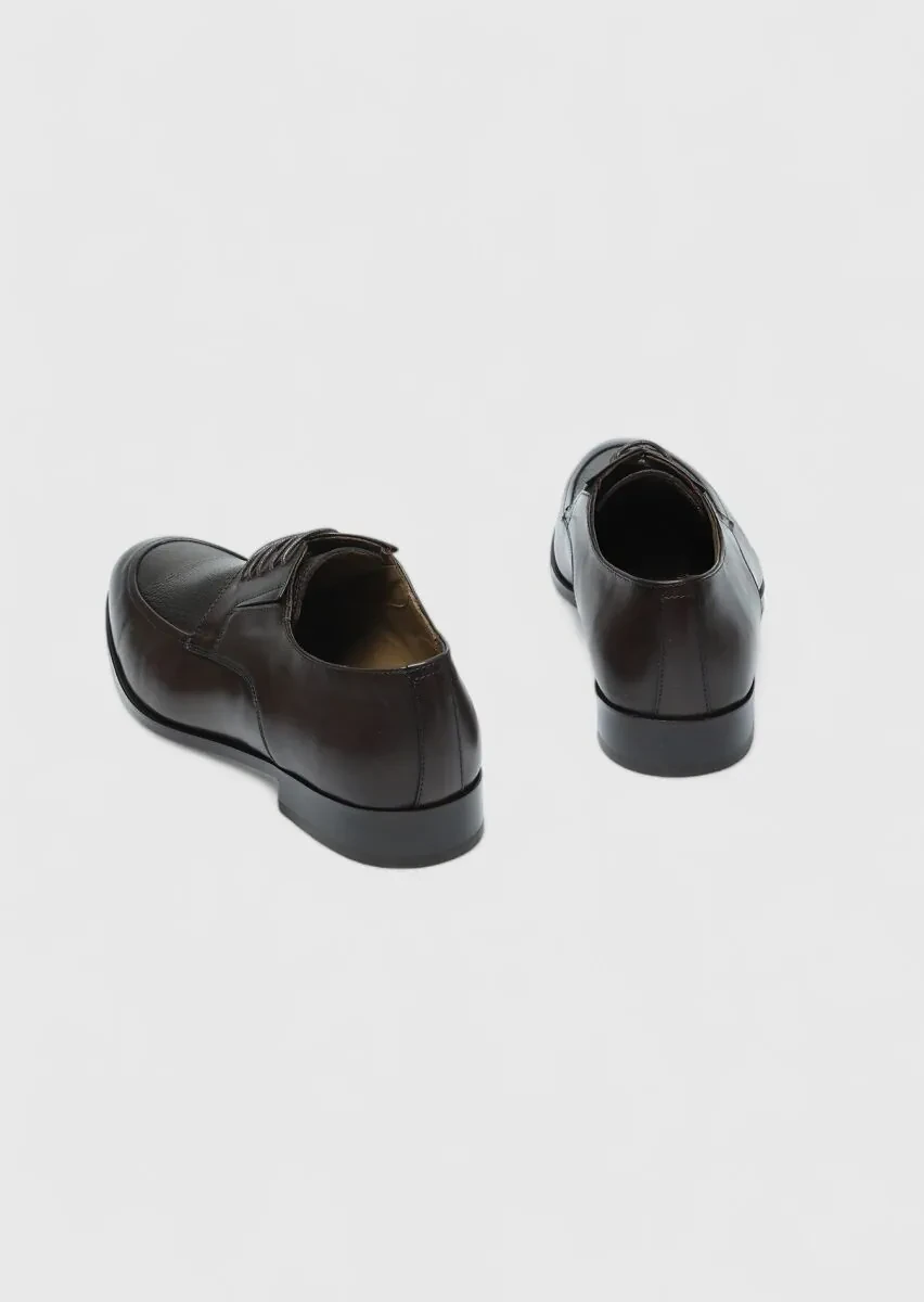Brown Leather Shoes - 5