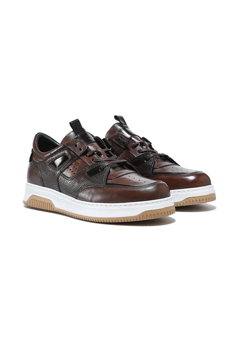 Brown Leather Sneaker - 2