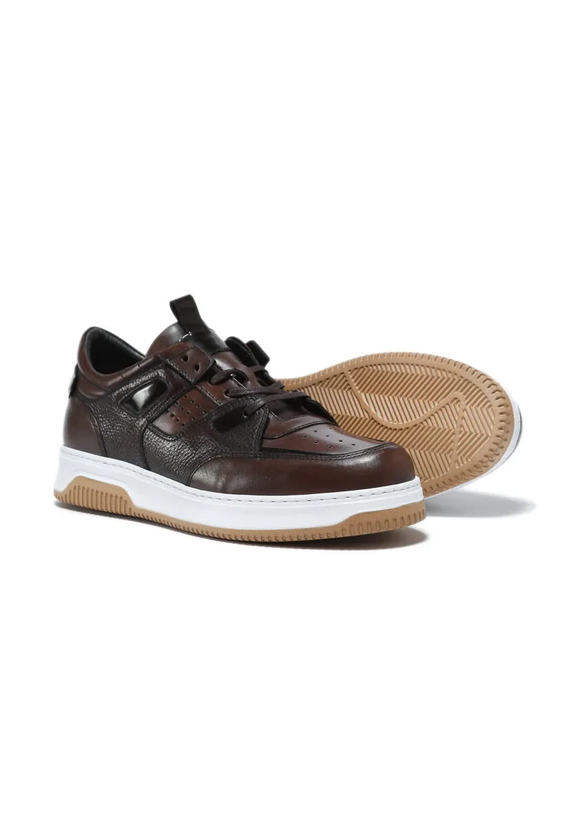 Brown Leather Sneaker - 4