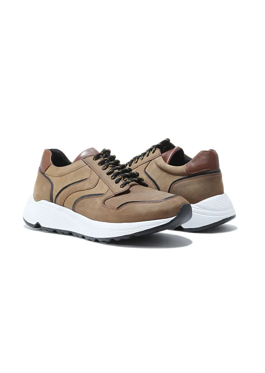 Brown Leather Sneaker - 3