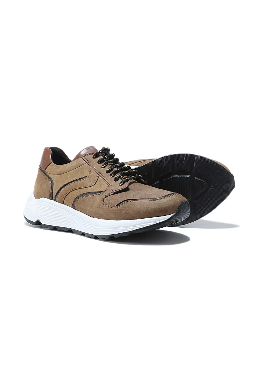 Brown Leather Sneaker - 4