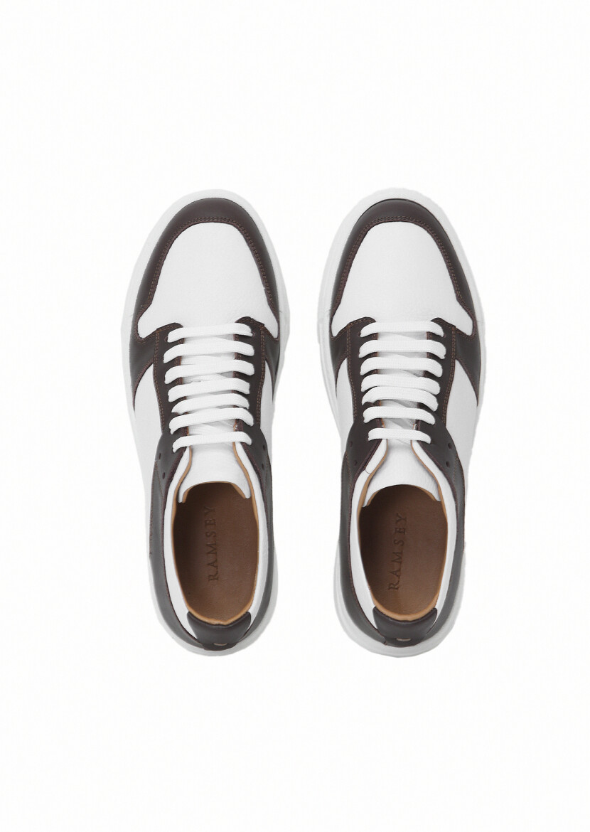 Brown Leather Sneaker - 6