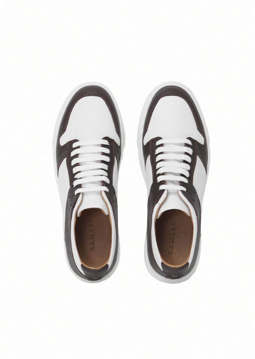 Brown Leather Sneaker - 6