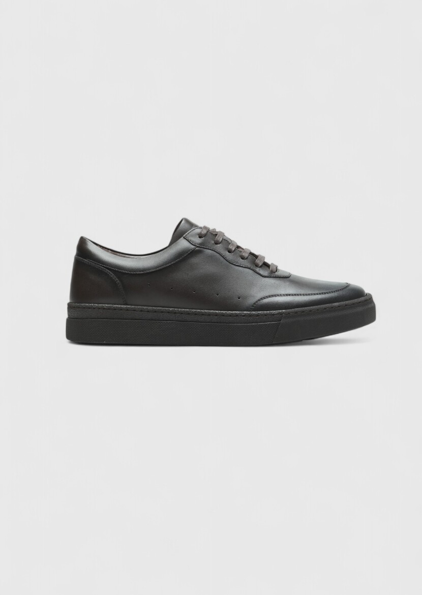 Brown Leather Sneaker - RAMSEY