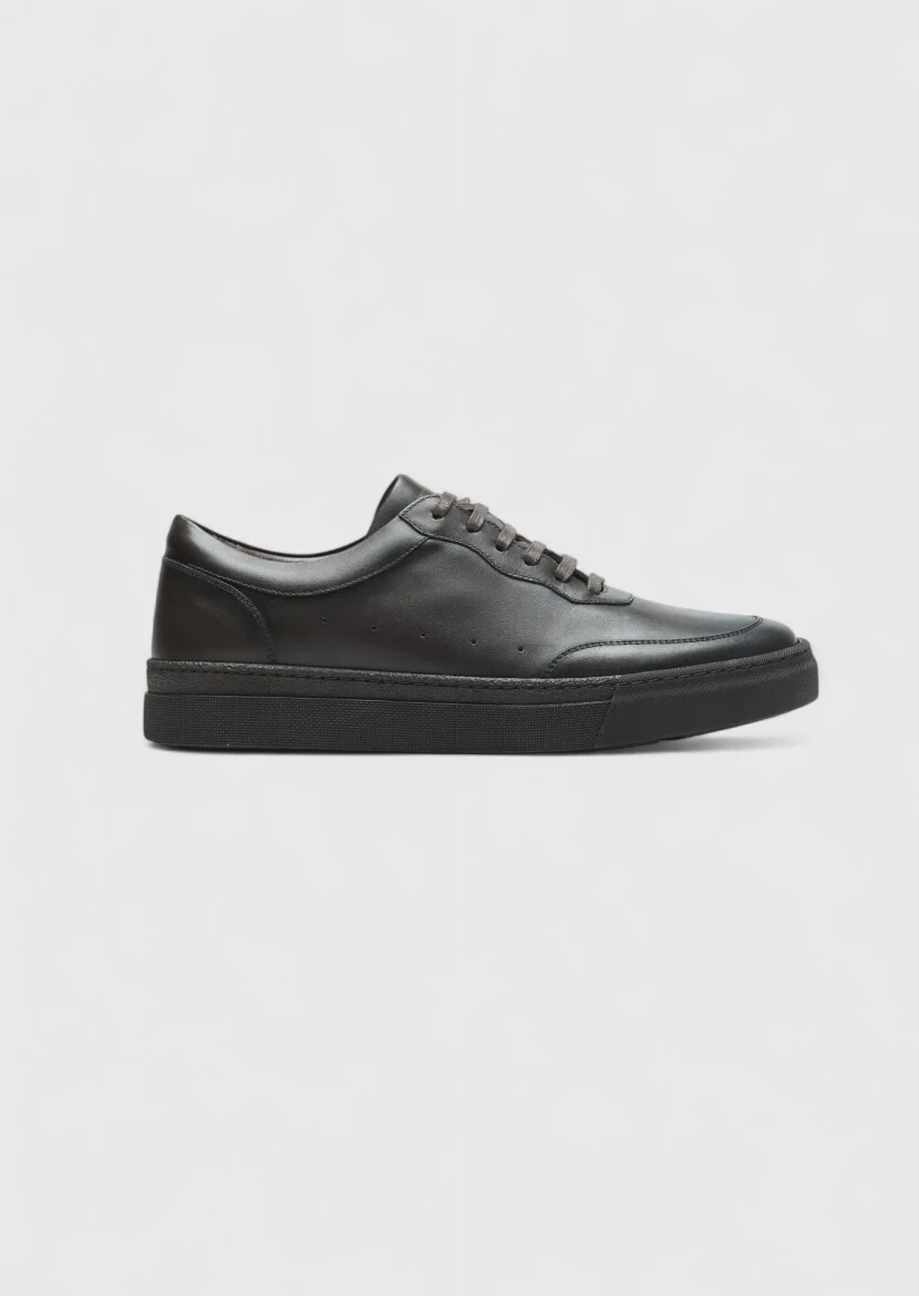 Brown Leather Sneaker - 1