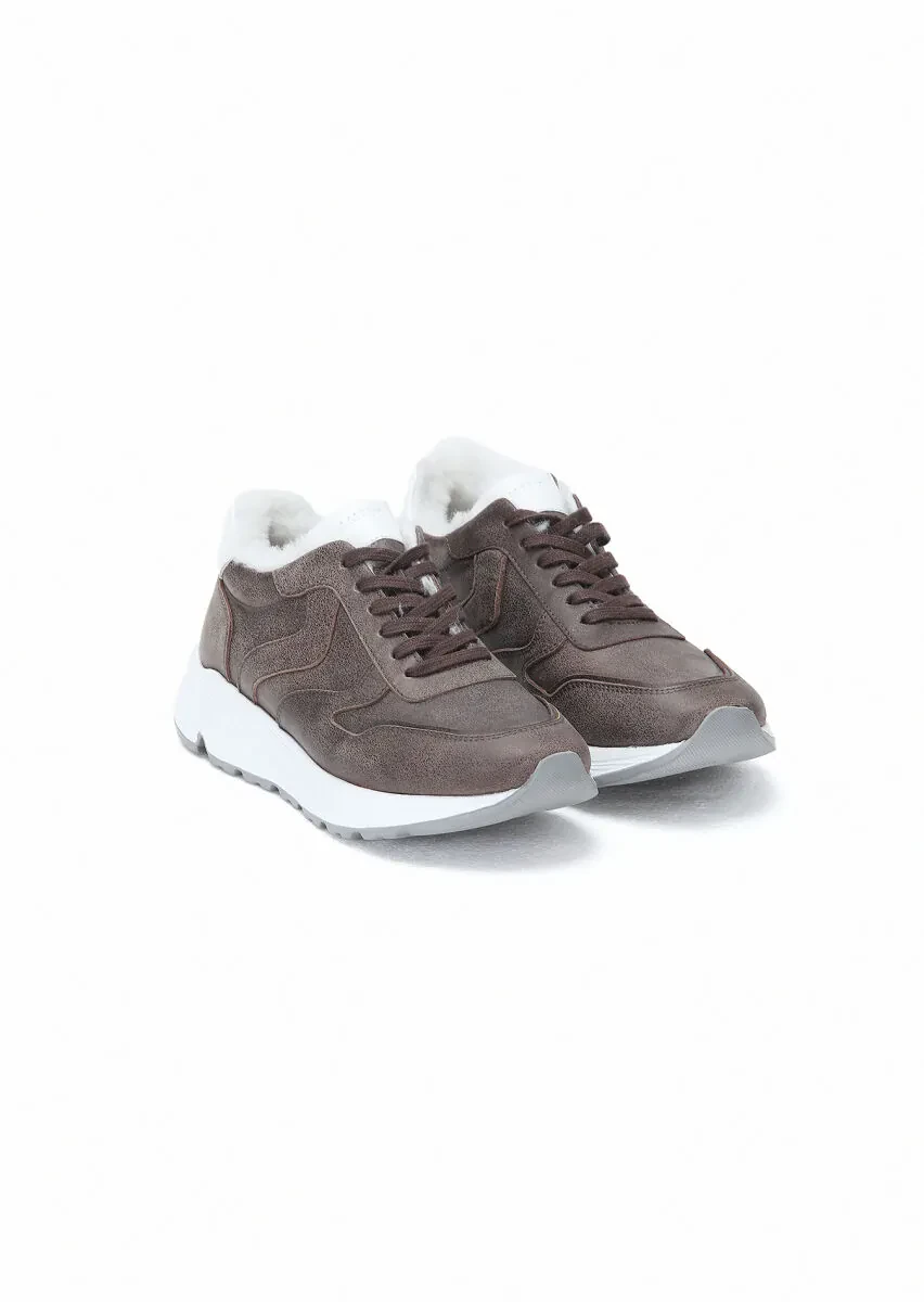 Brown Leather Sport Sneaker - 2