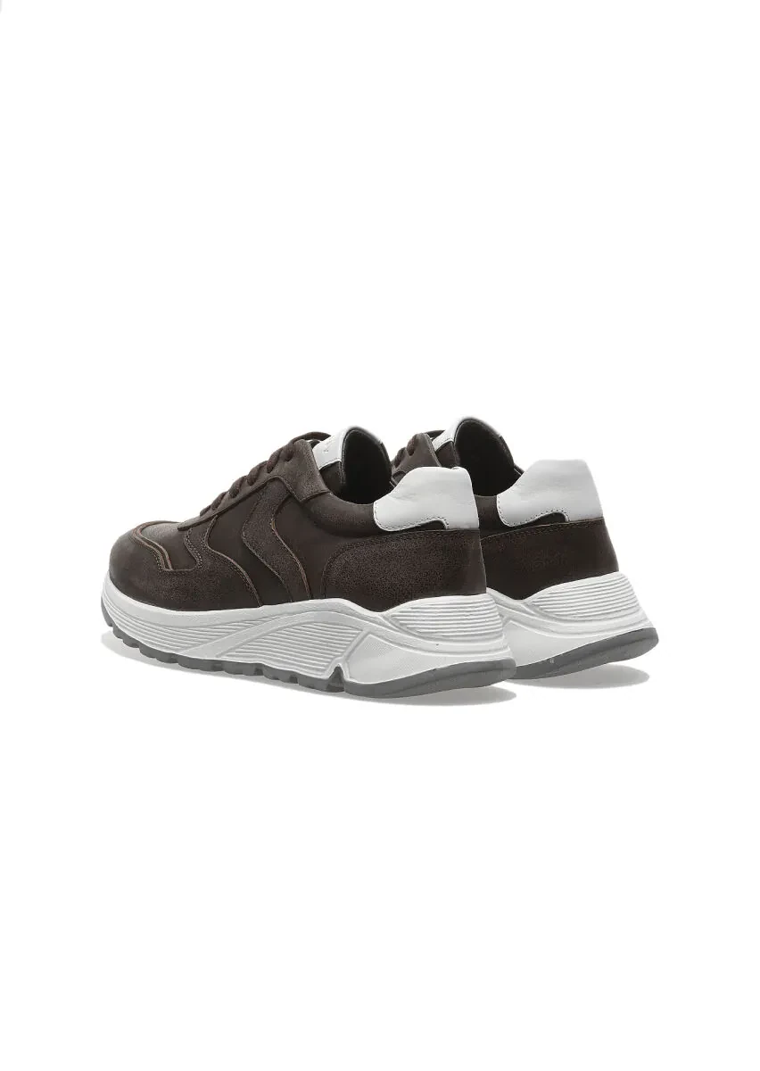 Brown Leather Sport Sneaker - 4